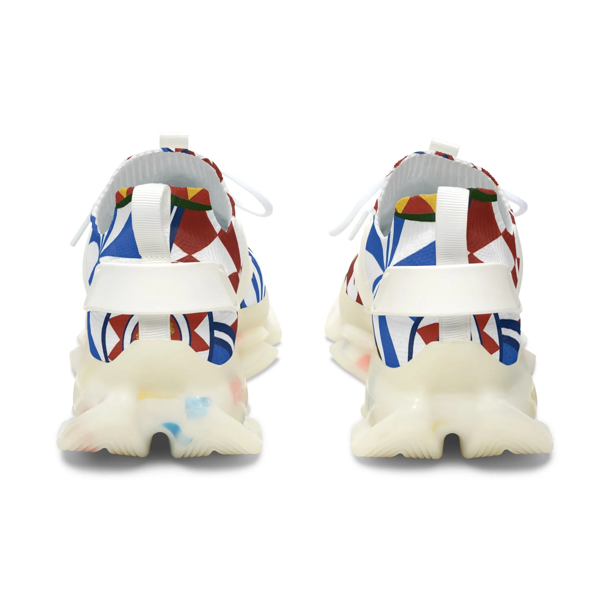 Sicilian Design Mesh Sneakers for Women - Design by Margo Makaroff- Personalization Available
