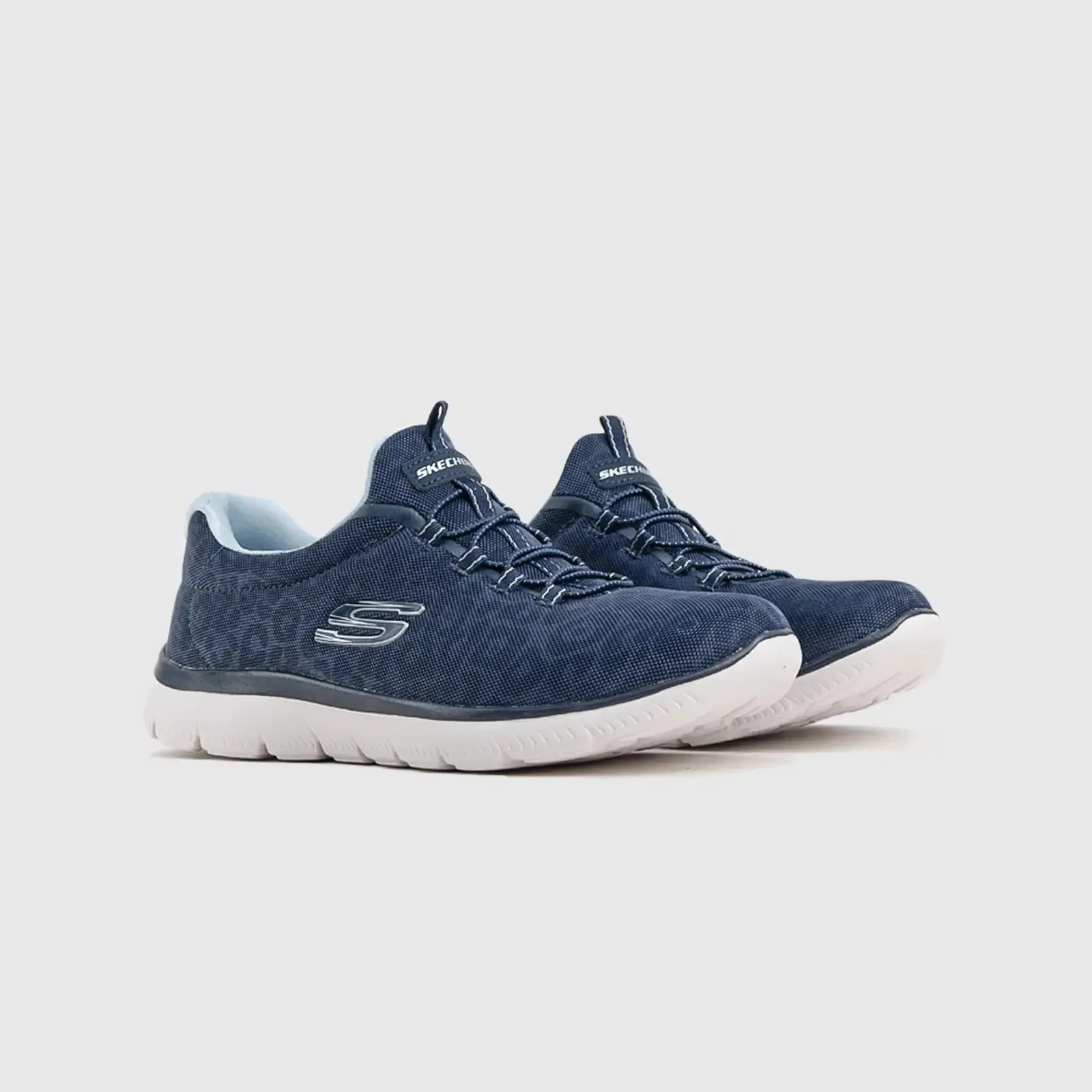 Skechers Slip On Comfort Summits Navy 15011