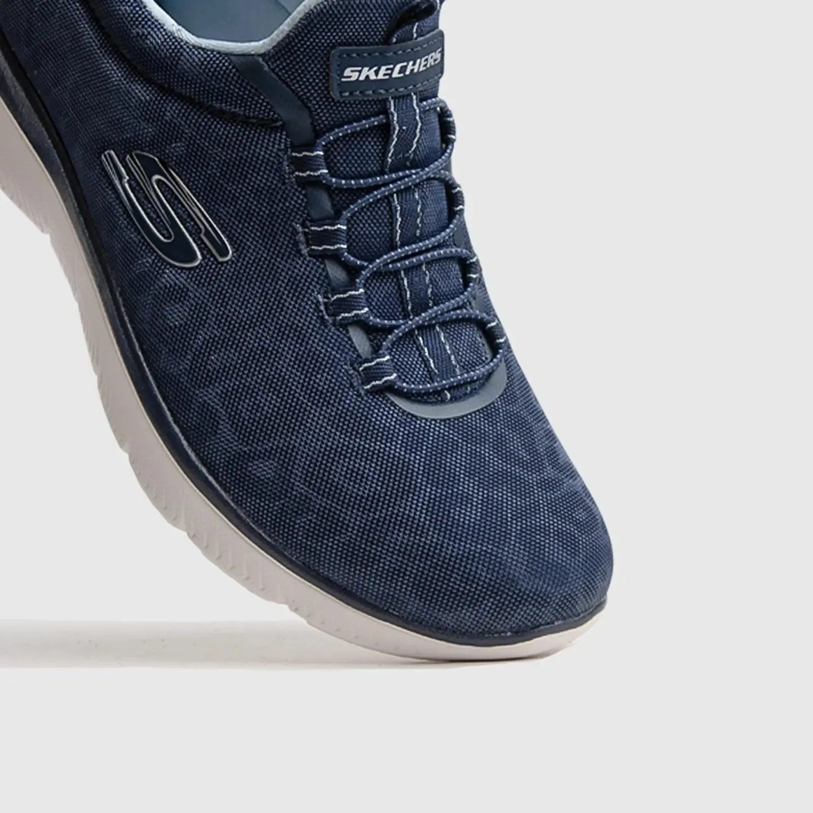 Skechers Slip On Comfort Summits Navy 15011