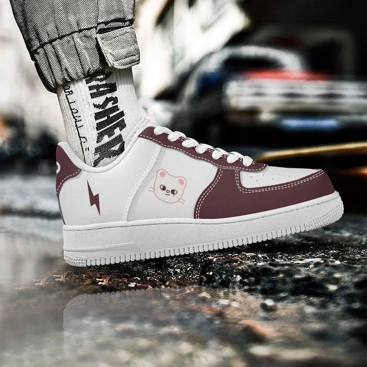 SKZOO Jiniret Low Top Sneakers: Stray Kids Hyunjin Shoes