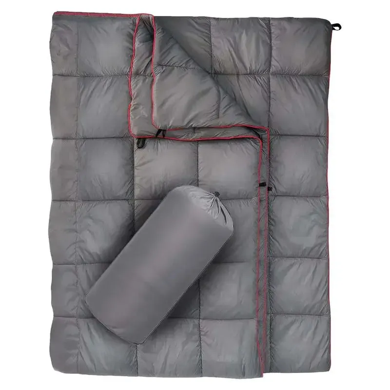 Soft Lightweight Down Camping Blanket Waterproof for Cold Weather Travel and Hiking Packable Outdoor Comfort