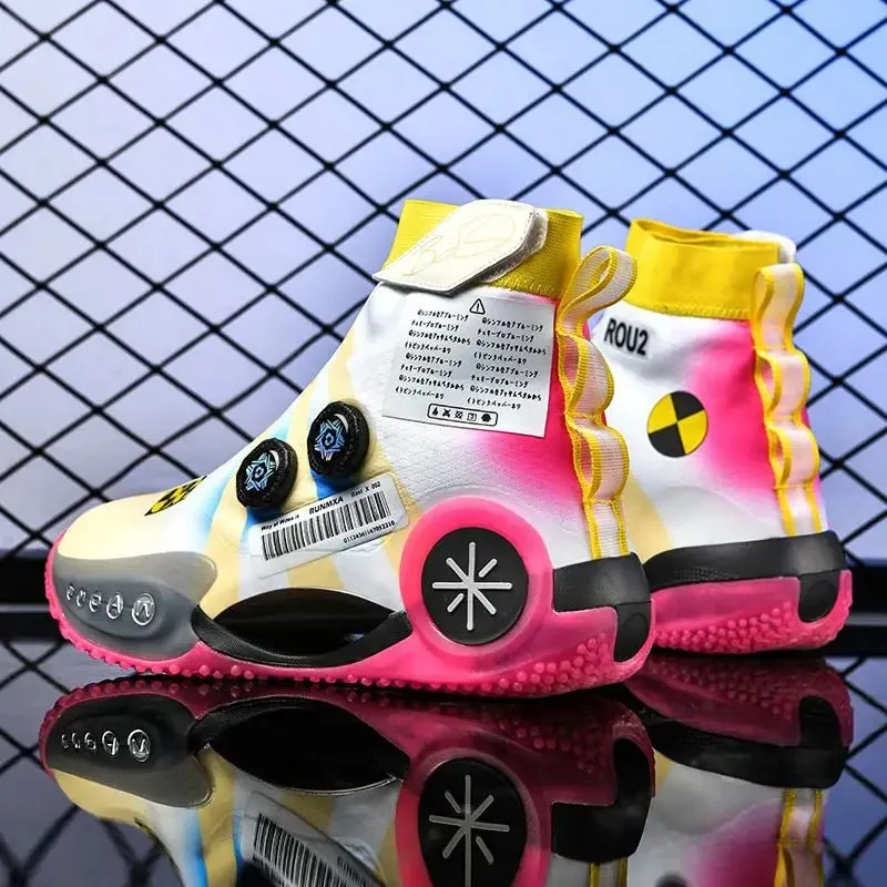 SpinFlex Rotating Sports Shoes: Rotating Button Sports Shoes – High Top, Breathable, Shock Absorption, Casual Couple Shoes