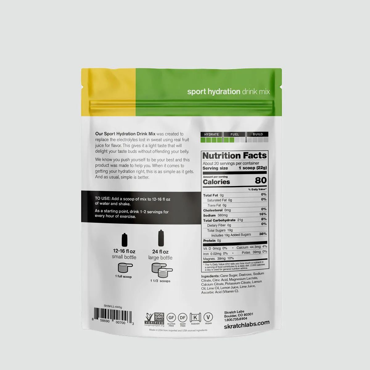 Sport Hydration Drink Mix - Lemon & Lime
