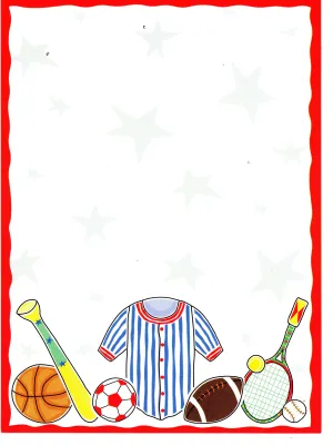 SPORTS GEAR - BLANK STOCK INVITATION