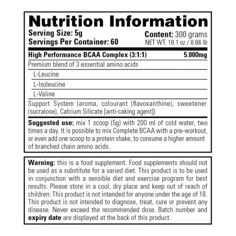 Stacker2- Complete BCAA (300 gram) - Amino