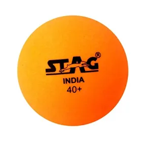 STAG Seam Plastic Table Tennis Ball, Size 40 mm, (Orange)