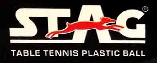 STAG Two Star Plastic Table Tennis Ball, Size 40 mm, (White)