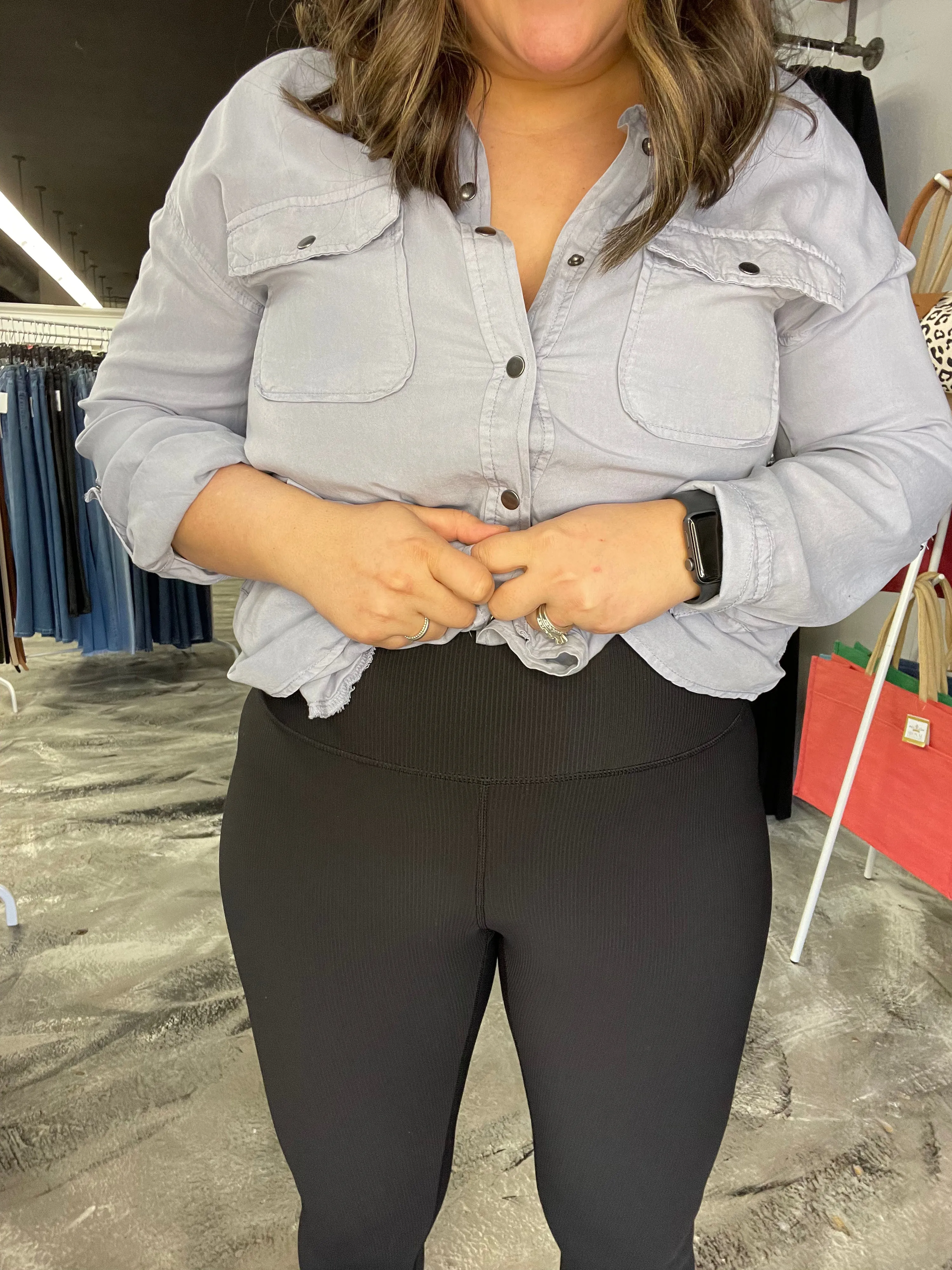 Star Of The Barre Ribbed Leggings Black