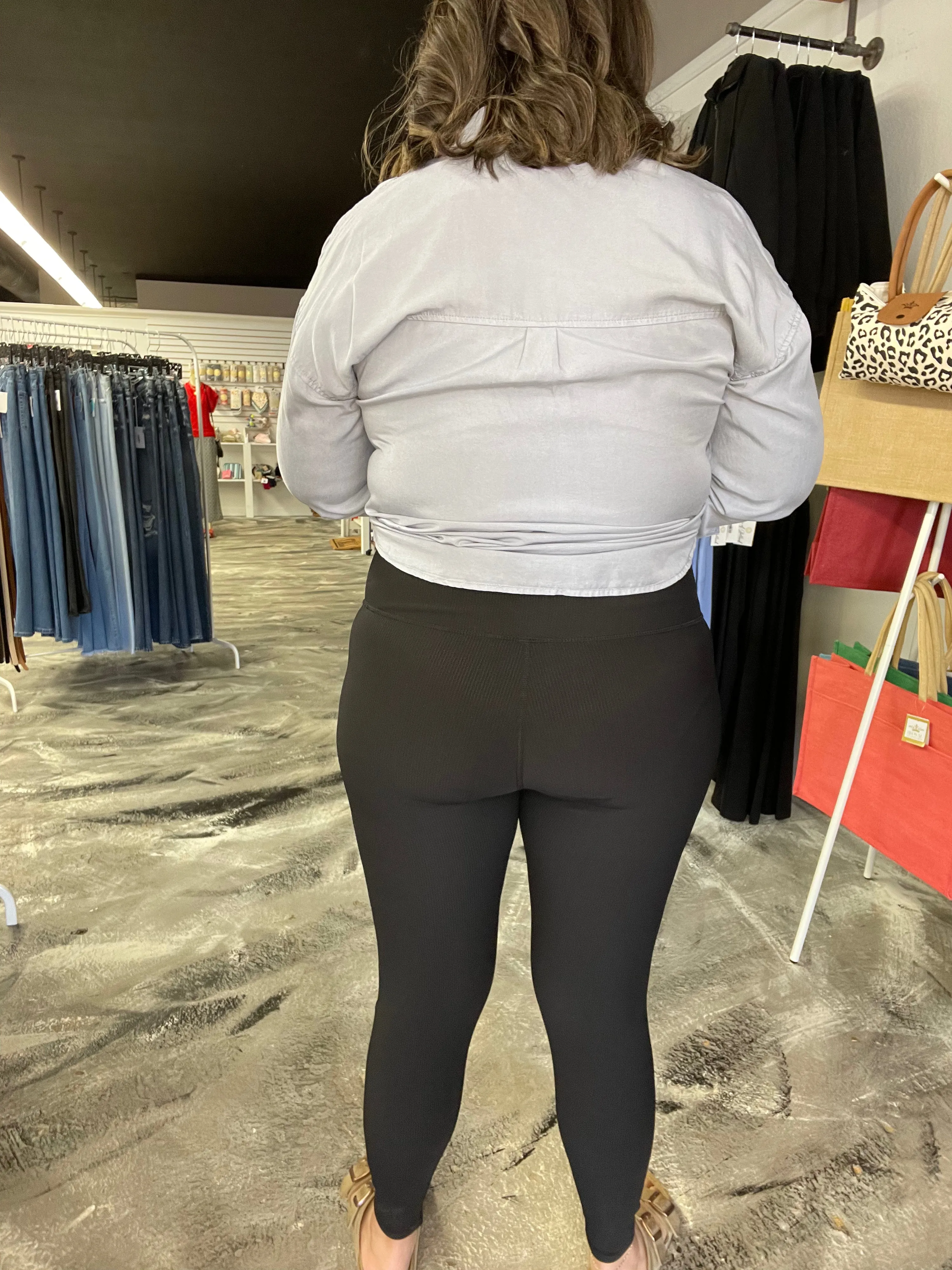 Star Of The Barre Ribbed Leggings Black