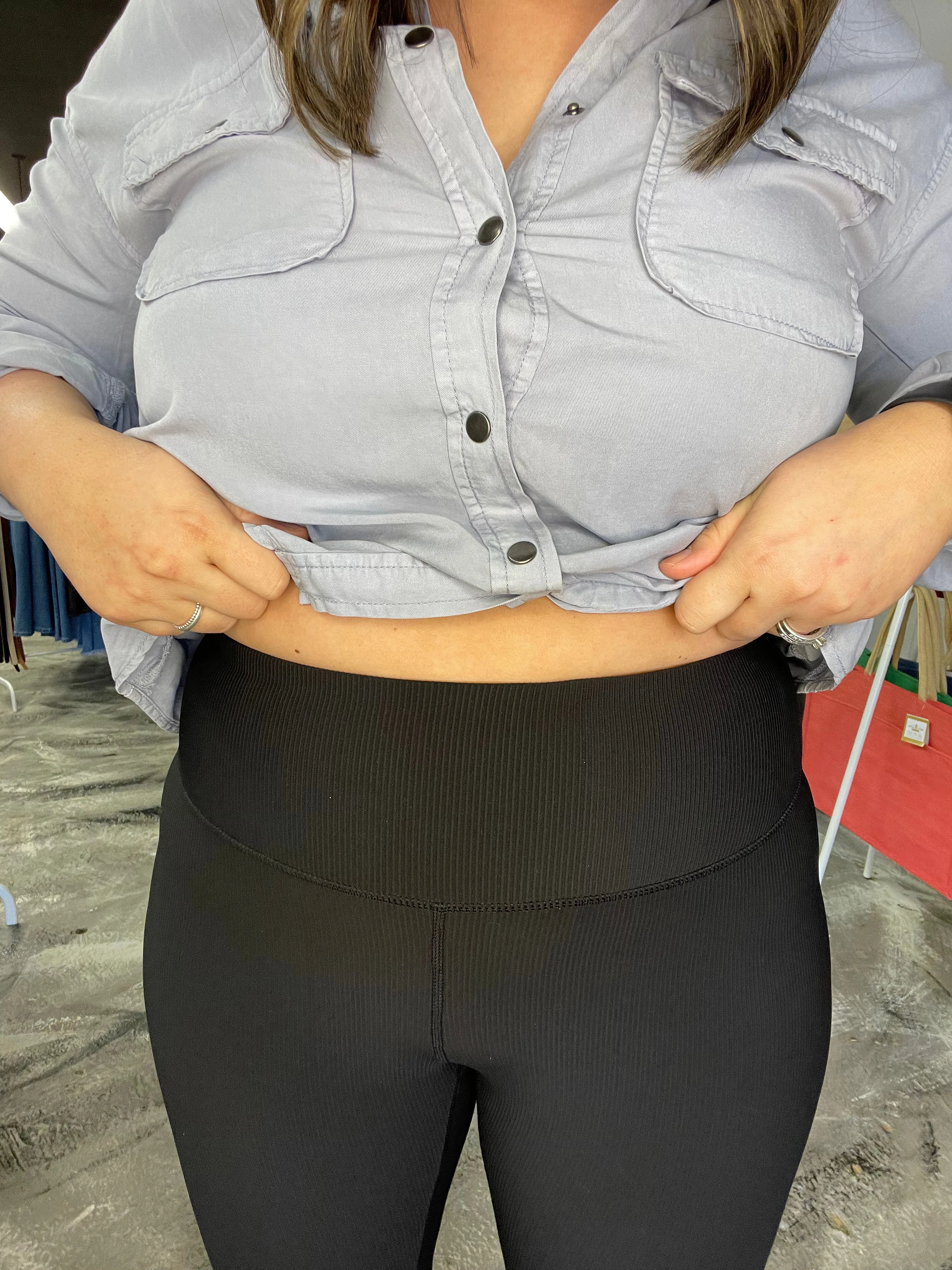 Star Of The Barre Ribbed Leggings Black