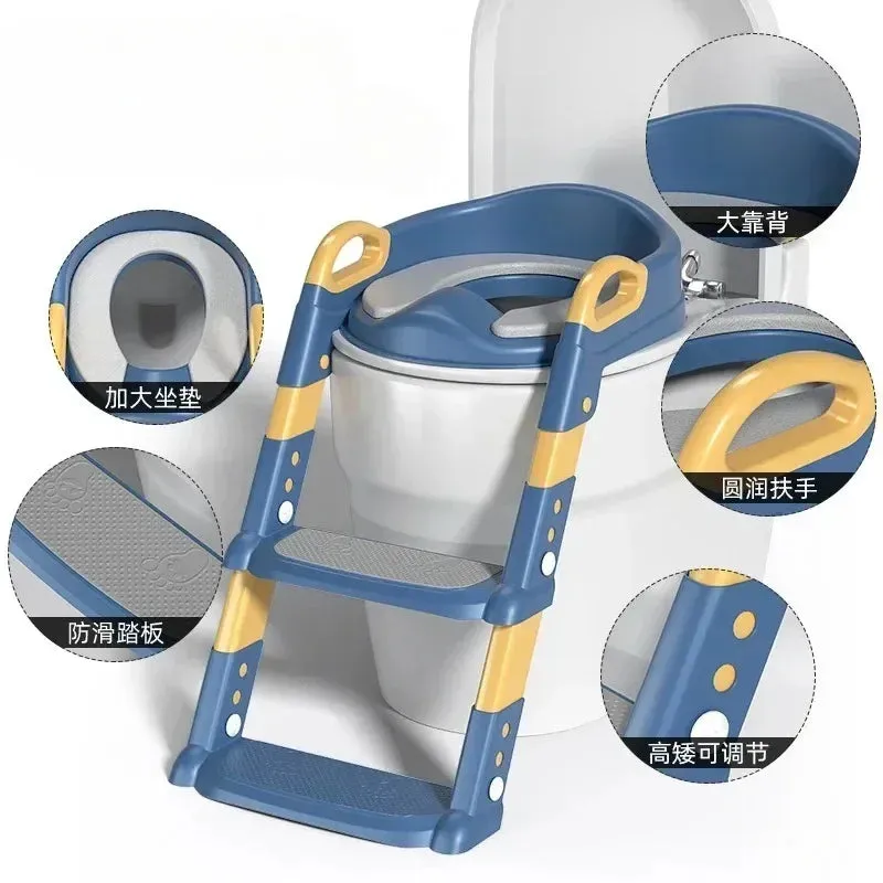 Stepped Children's Toilet | Foldable Potty Training Ladder for Kids