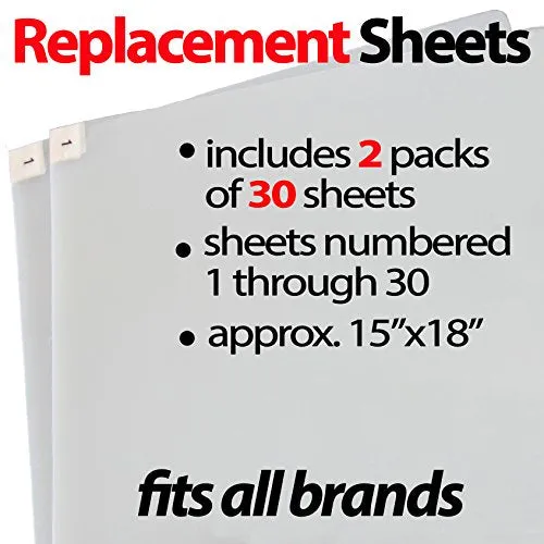 Sticky Mat 60 Sheets, Fits All, by StepNGrip, Size 15x18