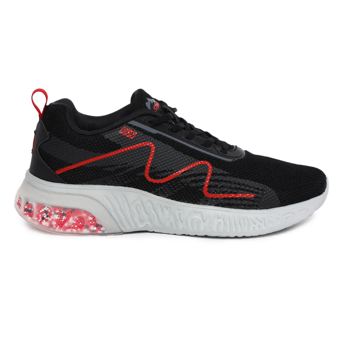 Stimulus FBSTG6003AP Black Comfortable Daily Outdoor Sports Shoes For Men