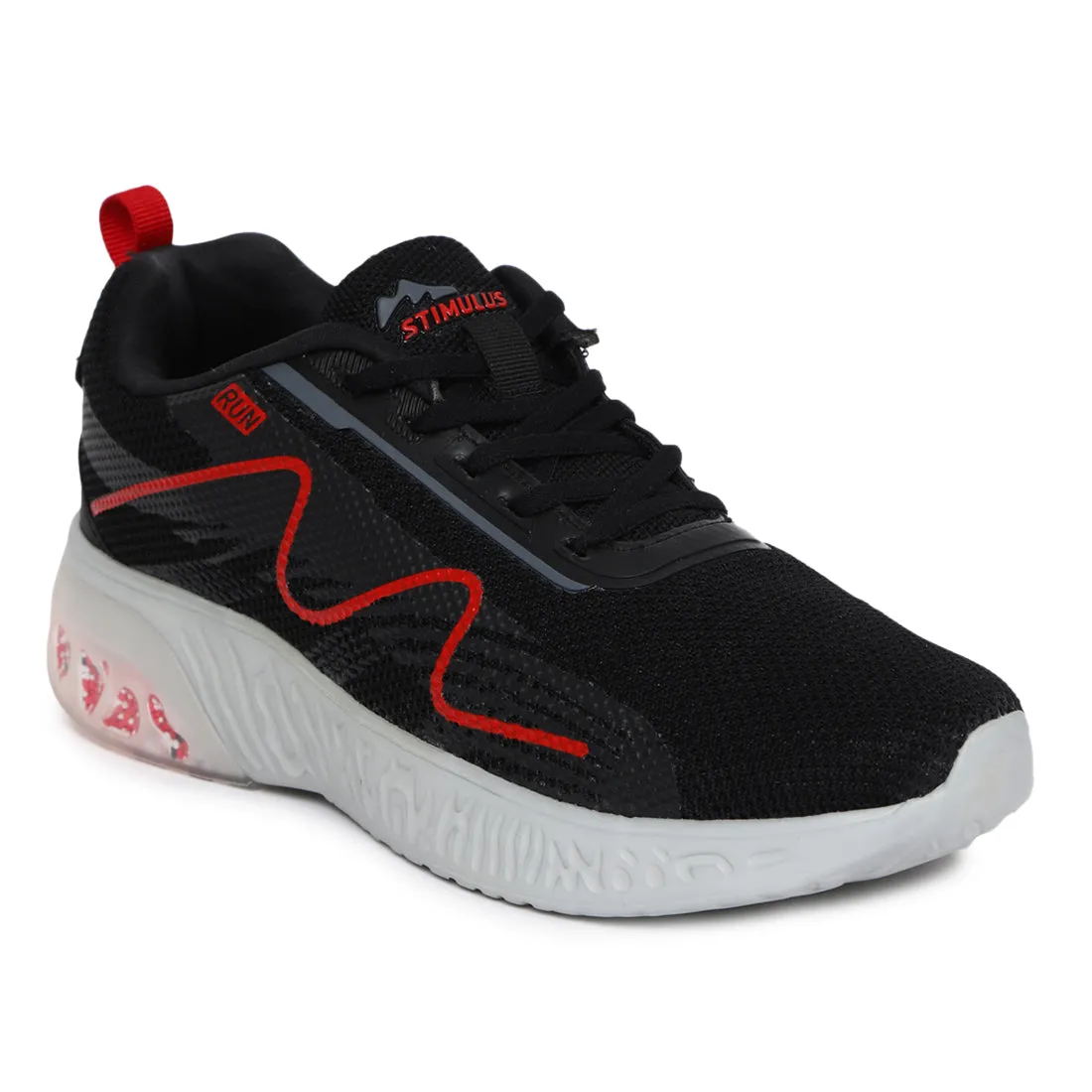 Stimulus FBSTG6003AP Black Comfortable Daily Outdoor Sports Shoes For Men