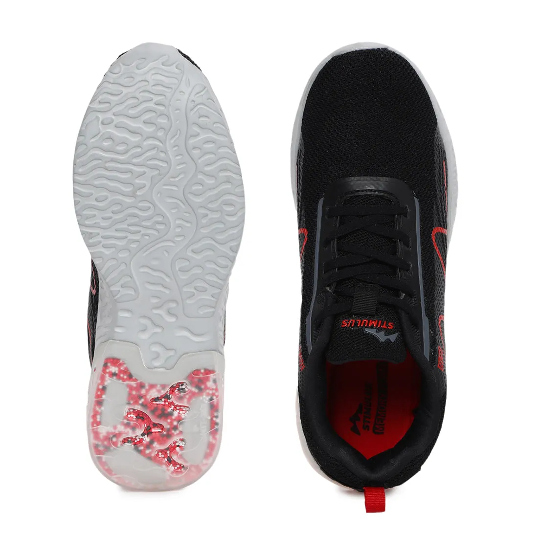 Stimulus FBSTG6003AP Black Comfortable Daily Outdoor Sports Shoes For Men