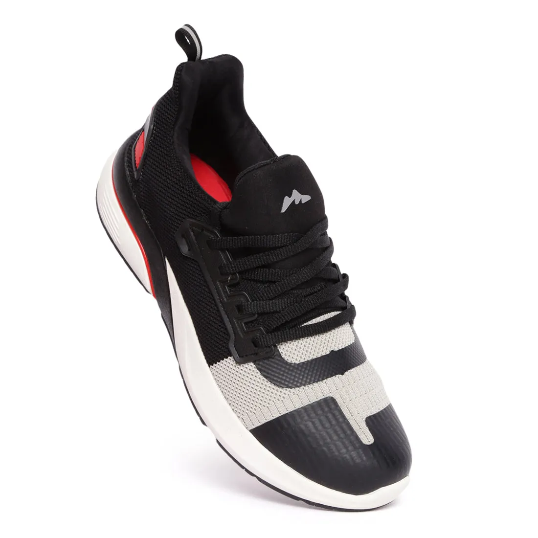 Stimulus FBSTG6014A Black And Grey Comfortable Daily Outdoor Sports Shoes For Men
