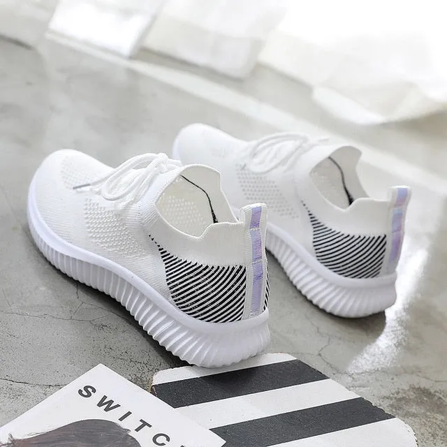 Summer Women Shoes Mesh Light Breathable Women Sneakers Flats