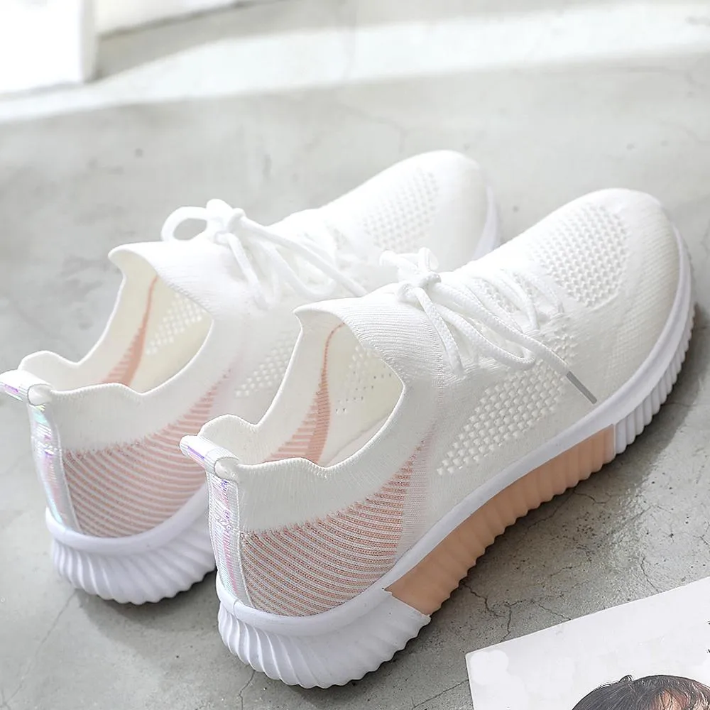 Summer Women Shoes Mesh Light Breathable Women Sneakers Flats
