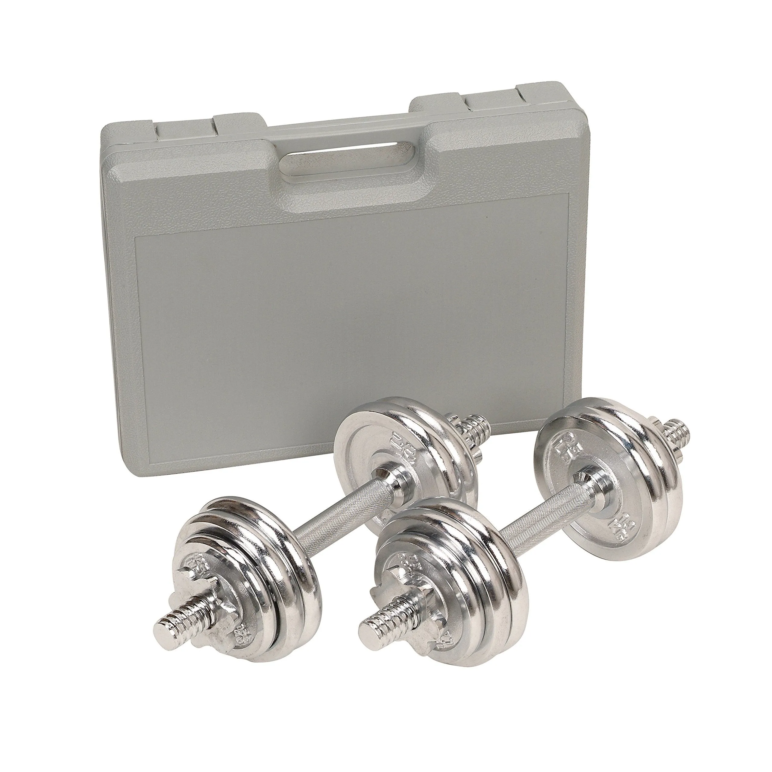Sunny Health (SJTT9) 14 and Fitness 33-Pound Dumbbell Chrome Set