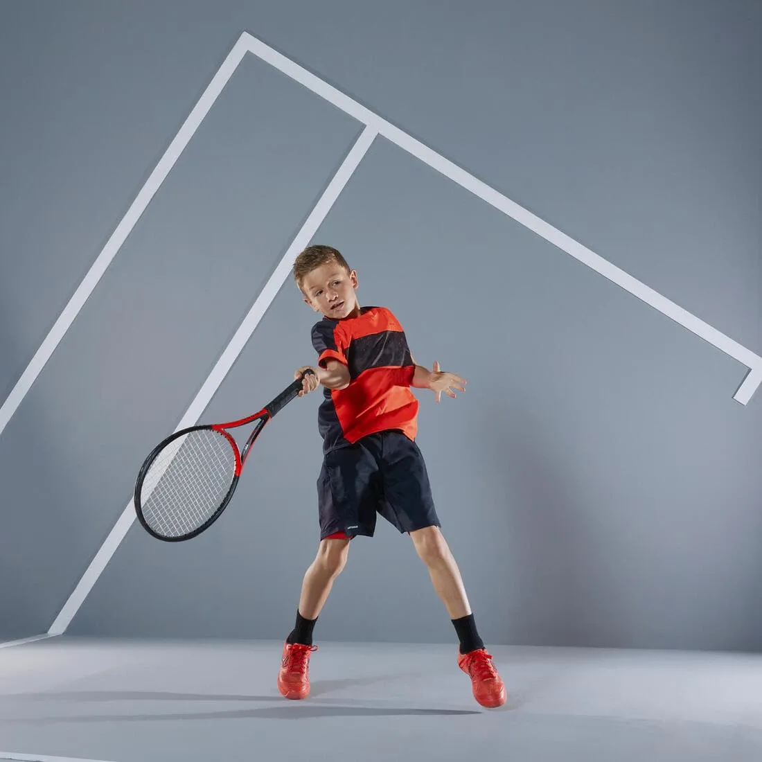 T-shirt de tennis garcon - TTS dry