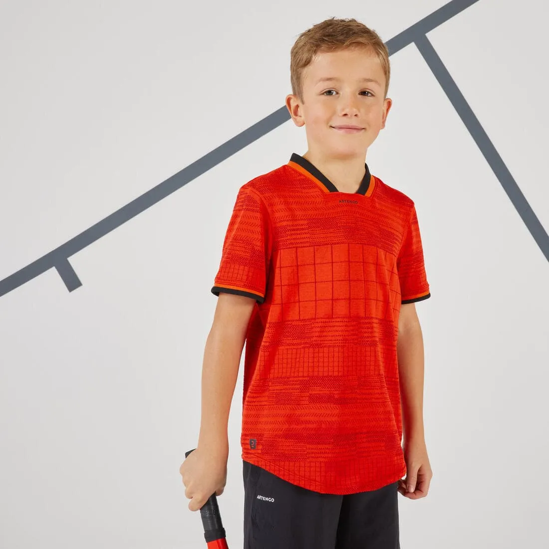 T-shirt de tennis garcon - TTS900