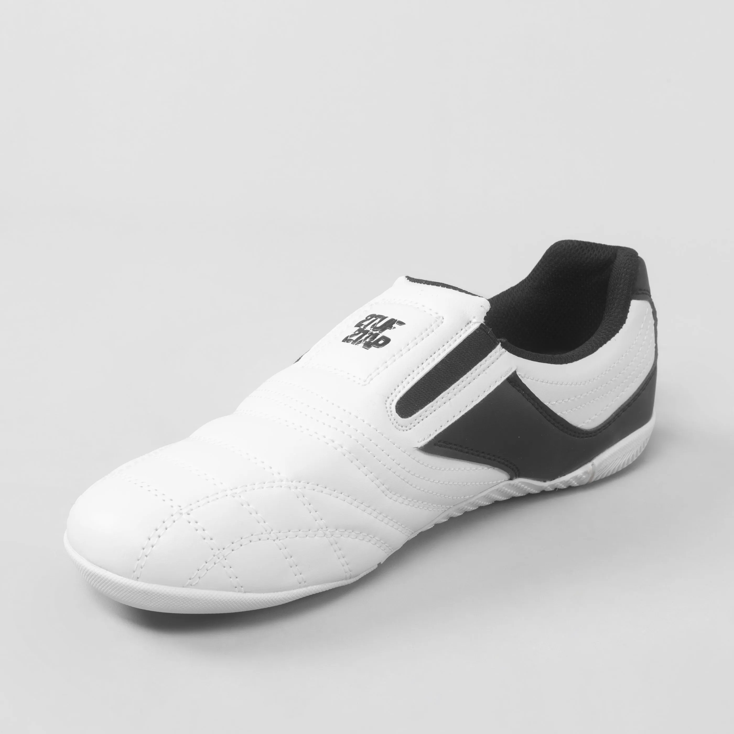 'Tempo' Taekwondo Training Shoes - White/Black - 2TUF2TAP