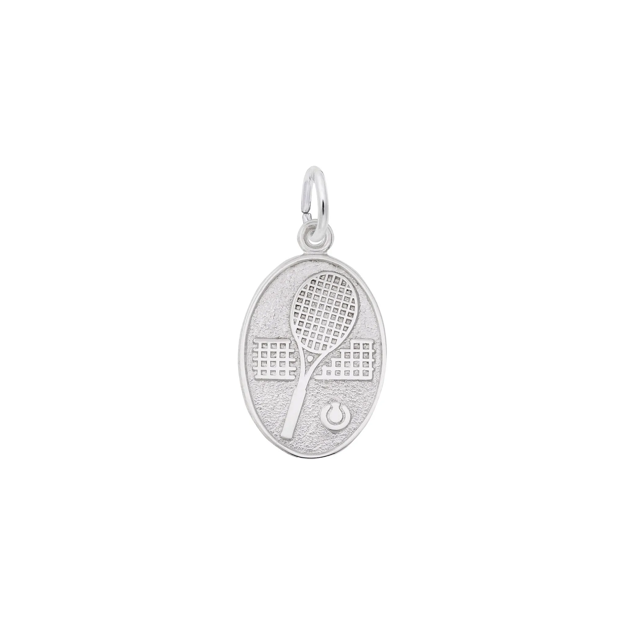Tennis Oval Disc Charm