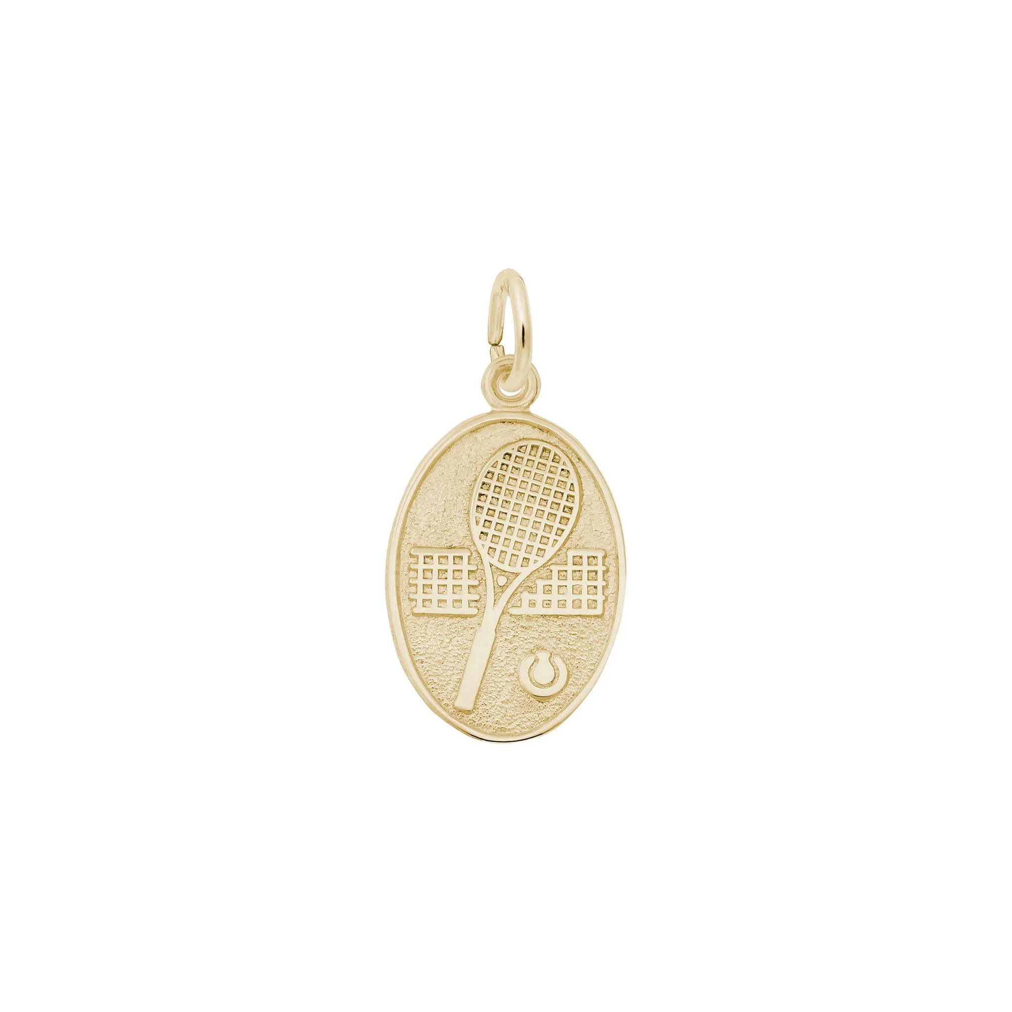 Tennis Oval Disc Charm