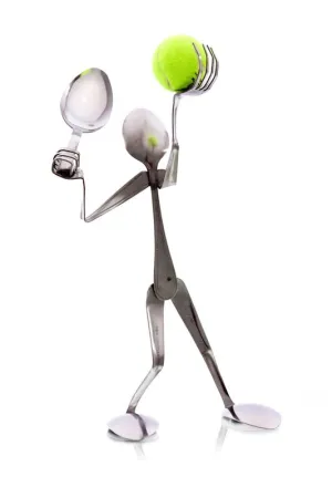 Tennis Player Display Spoon