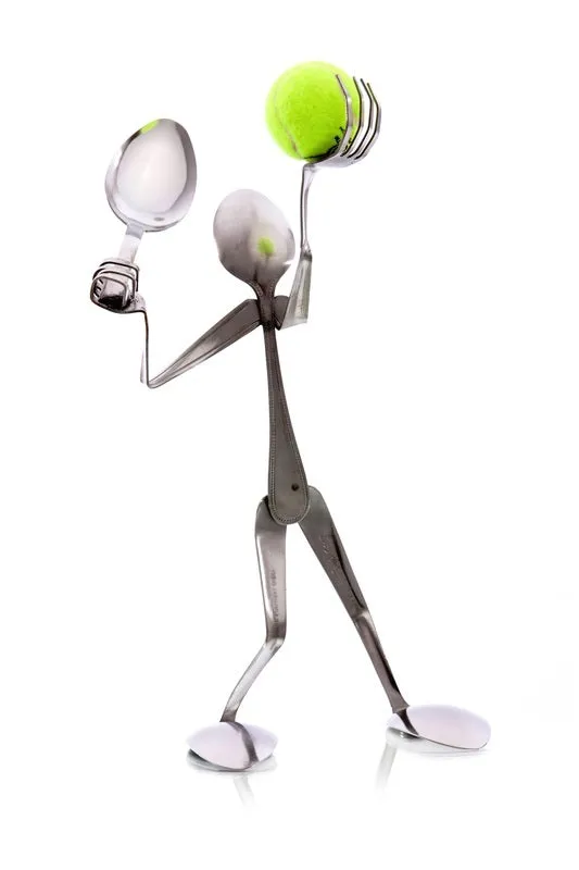 Tennis Player Display Spoon