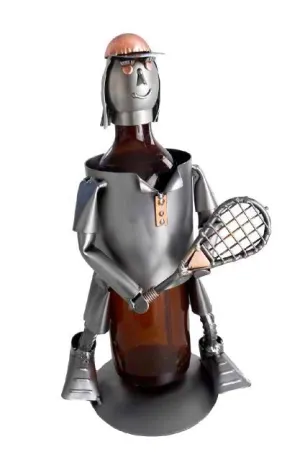 Tennis Player Female Wine Bottle Holder