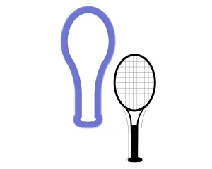 Tennis Racket Cookie Cutter