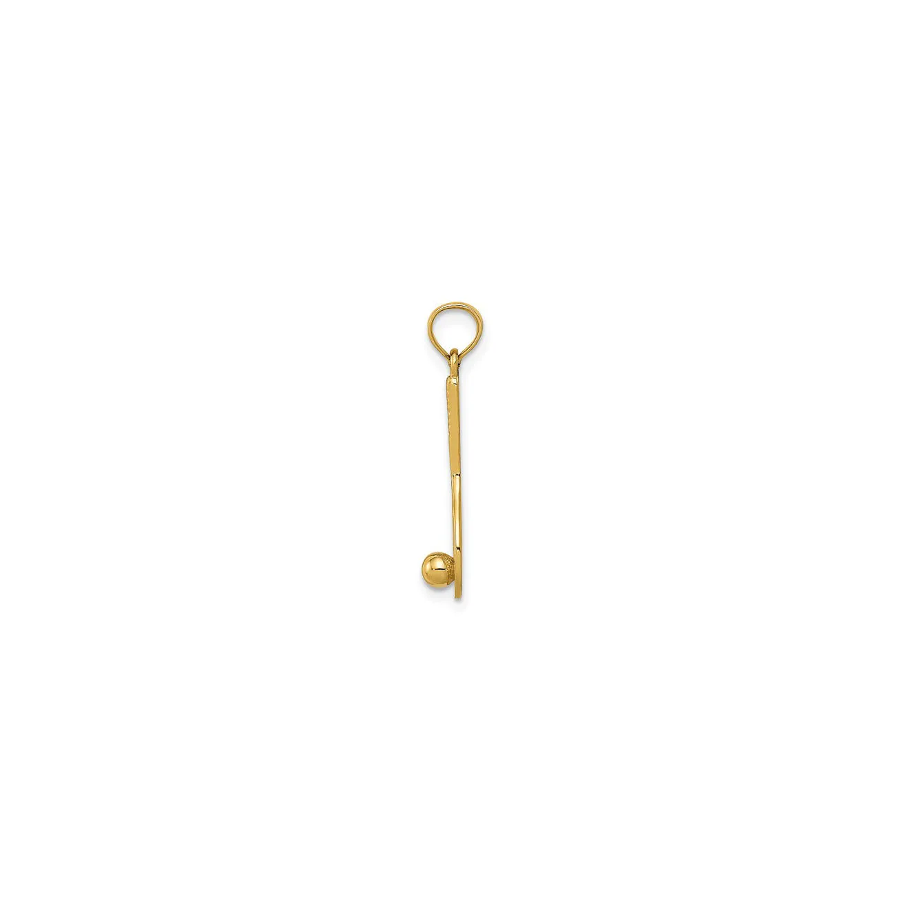 Tennis Racquet and Ball Pendant (14K)