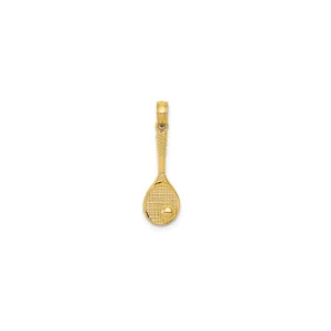 Tennis Racquet and Ball Pendant (14K)
