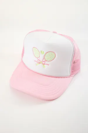 Tennis Racquet Bow Trucker Hat