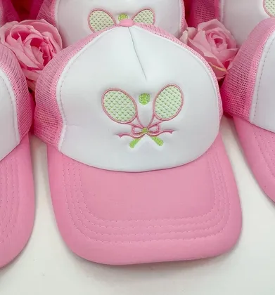 Tennis Racquet Bow Trucker Hat