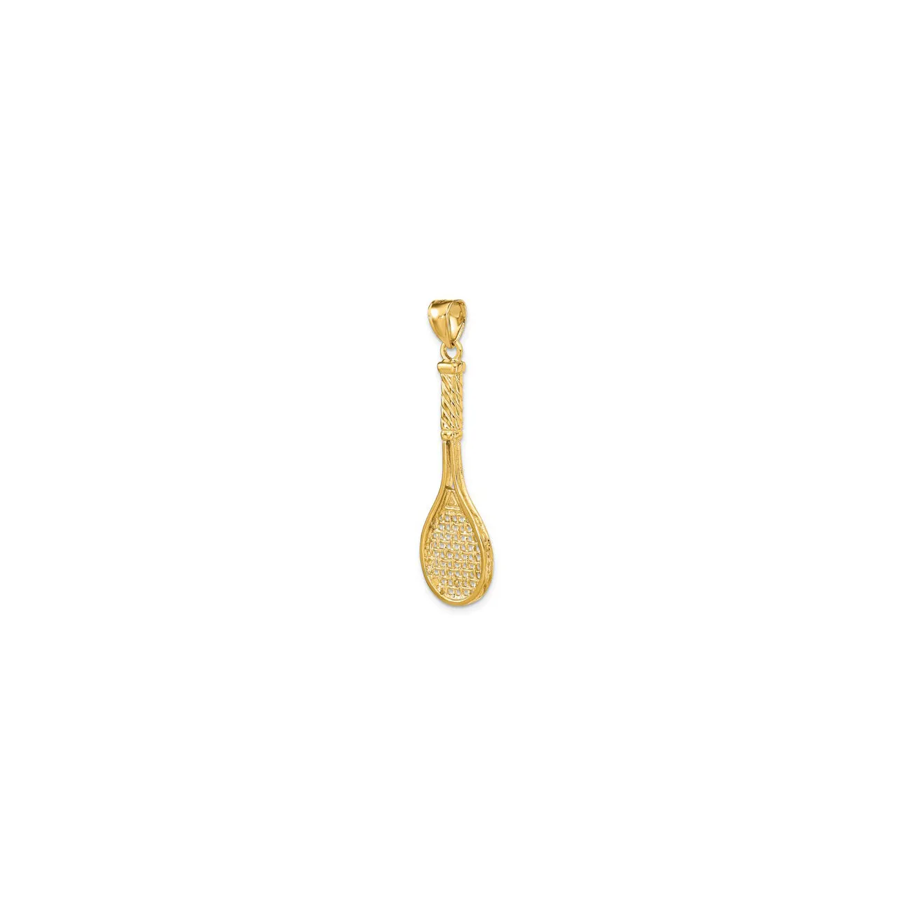 Tennis Racquet Pendant (14K)