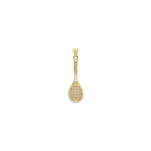 Tennis Racquet Pendant (14K)
