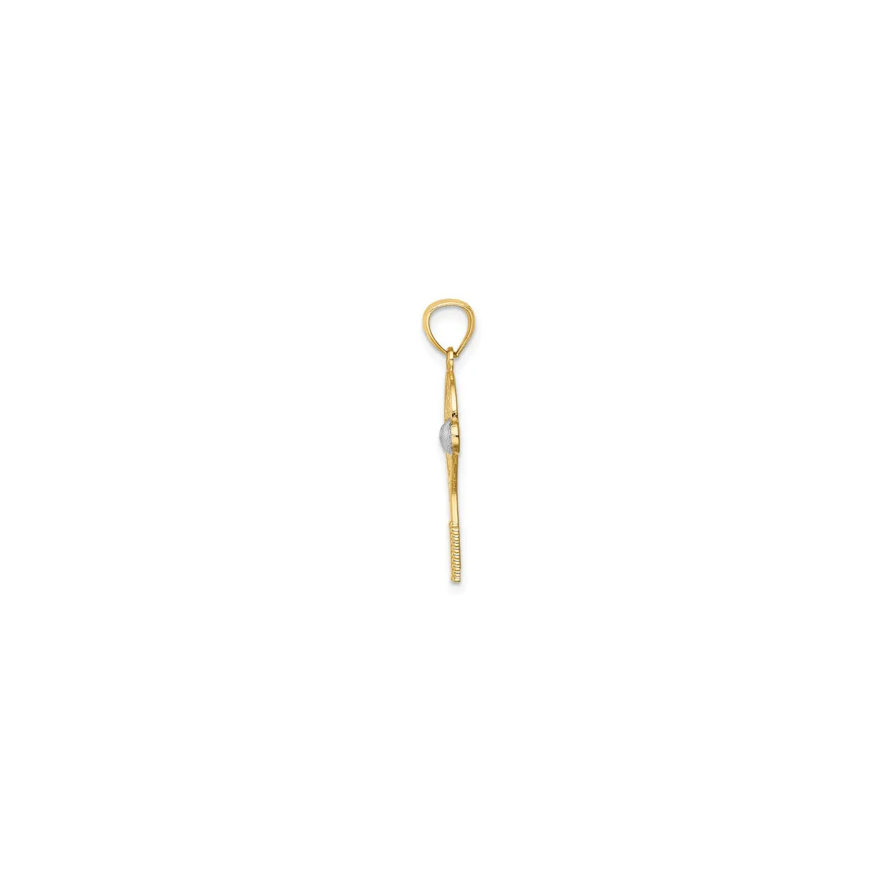 Tennis Racquet Pendant (14K)