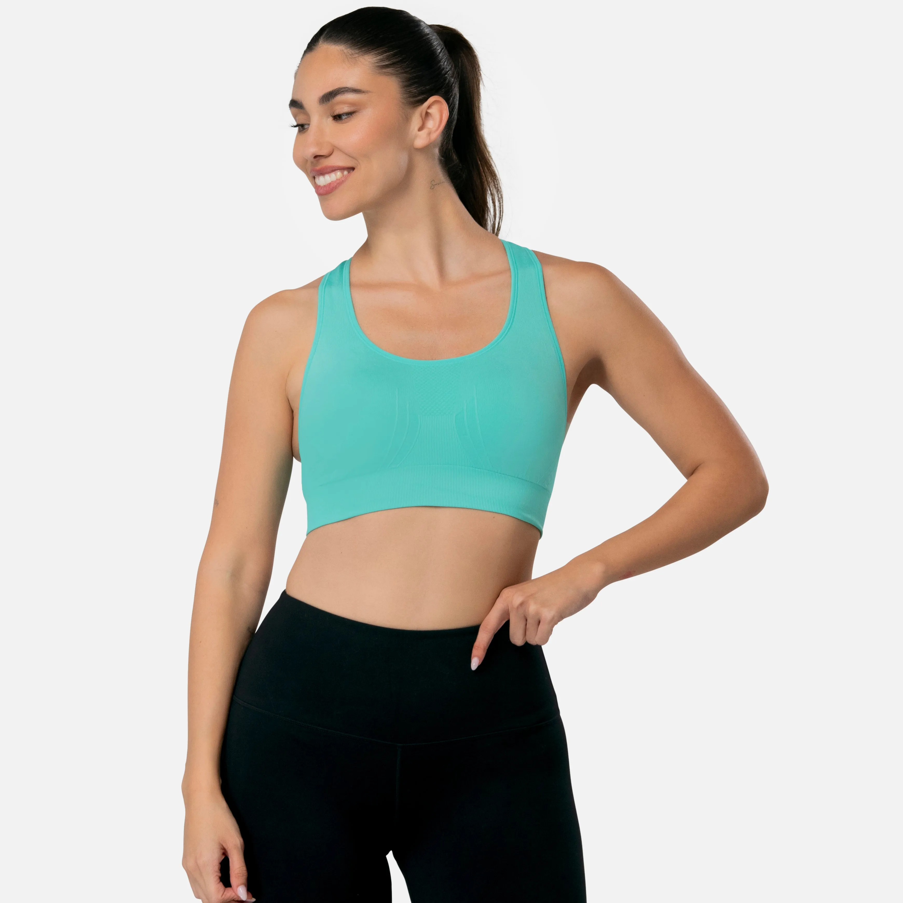 The Nowsunday Racerback Sports Bra (Sewn In Pads)