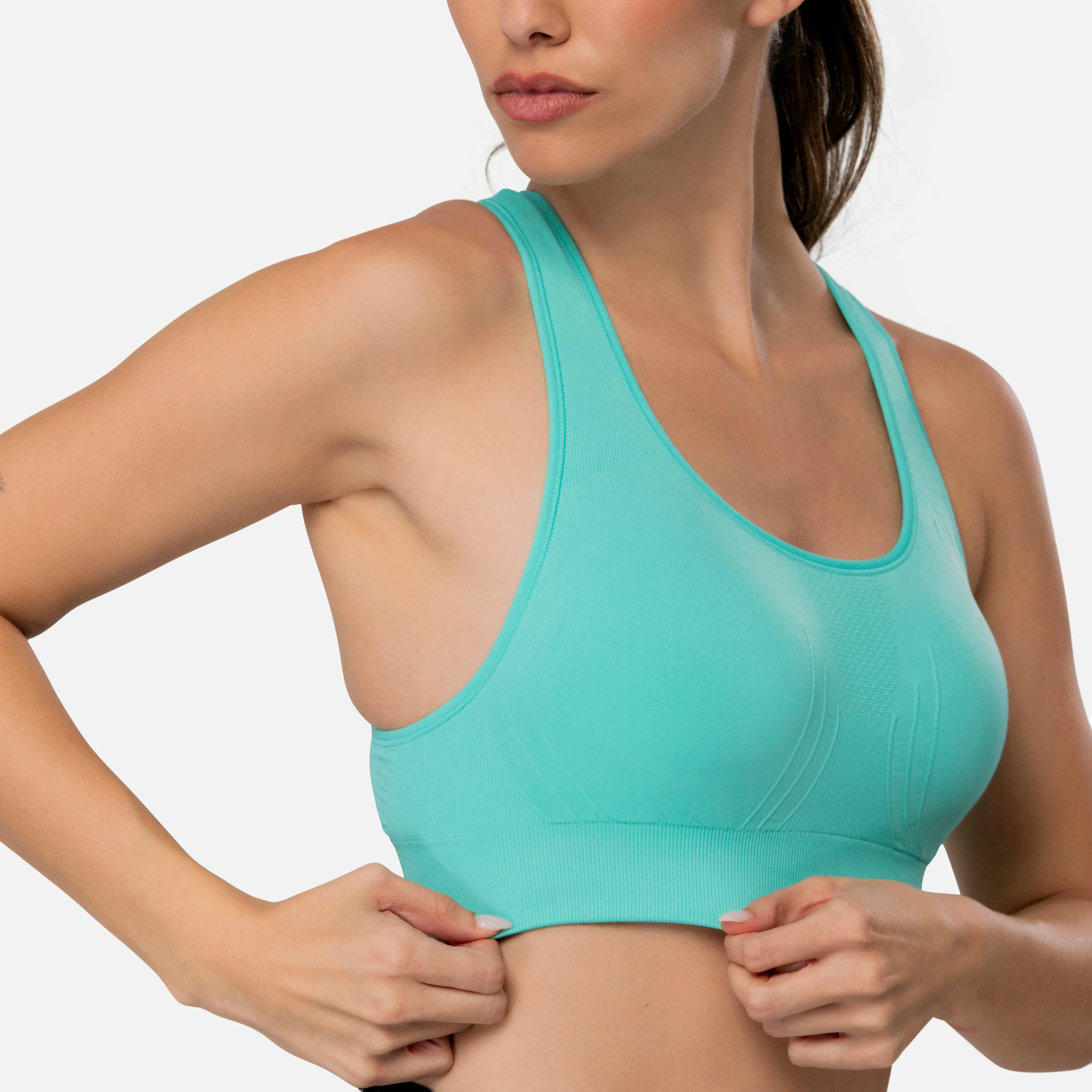 The Nowsunday Racerback Sports Bra (Sewn In Pads)