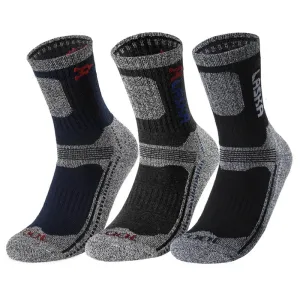 Thermal Hiking Socks for Men - 3-Pack Warm Winter Socks with Towel Bottom