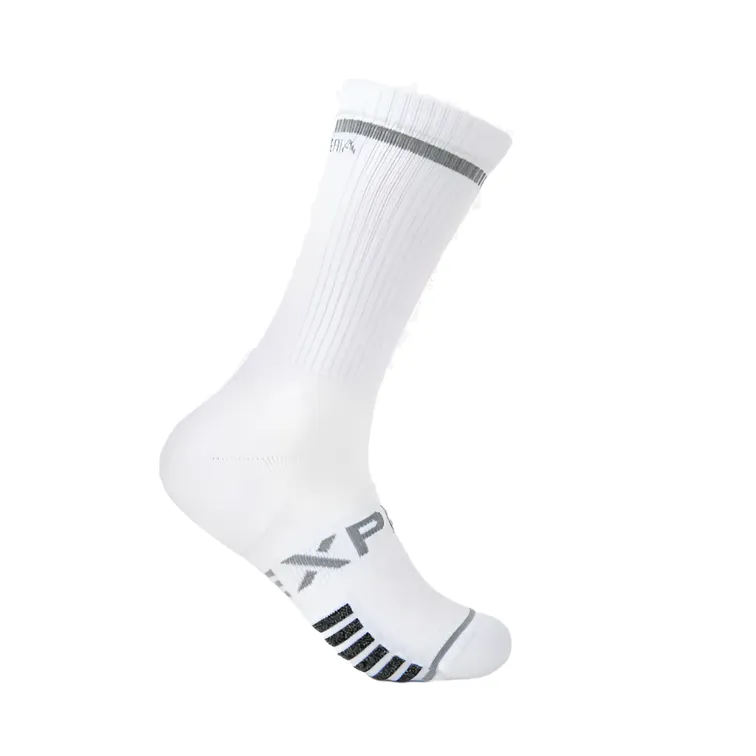 Thorlo Experia Ultra-Light Padding Tennis Crew Socks White