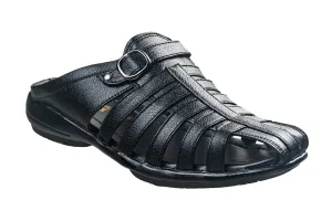 Titas Gents Black Chappal