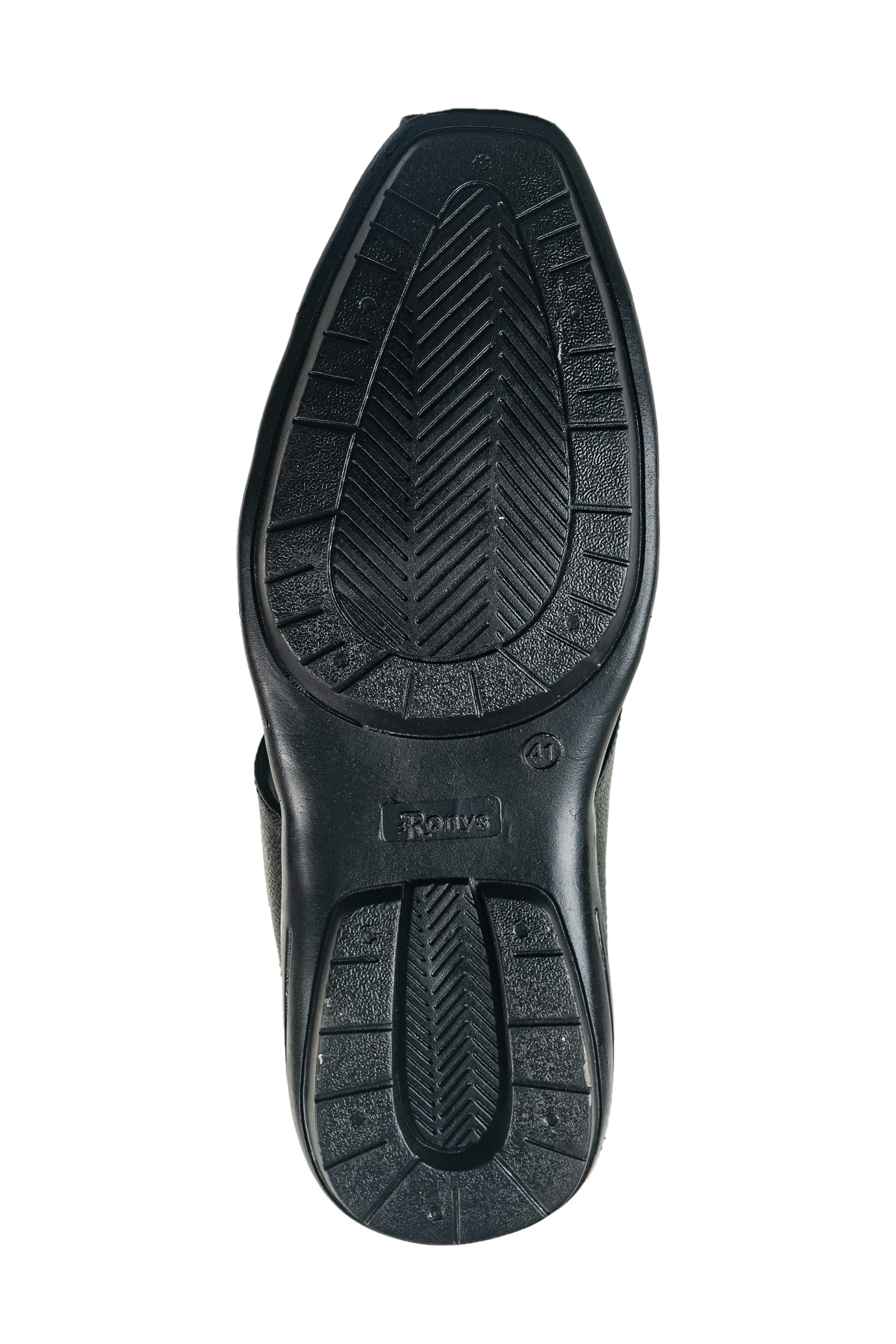 Titas Gents Black Chappal