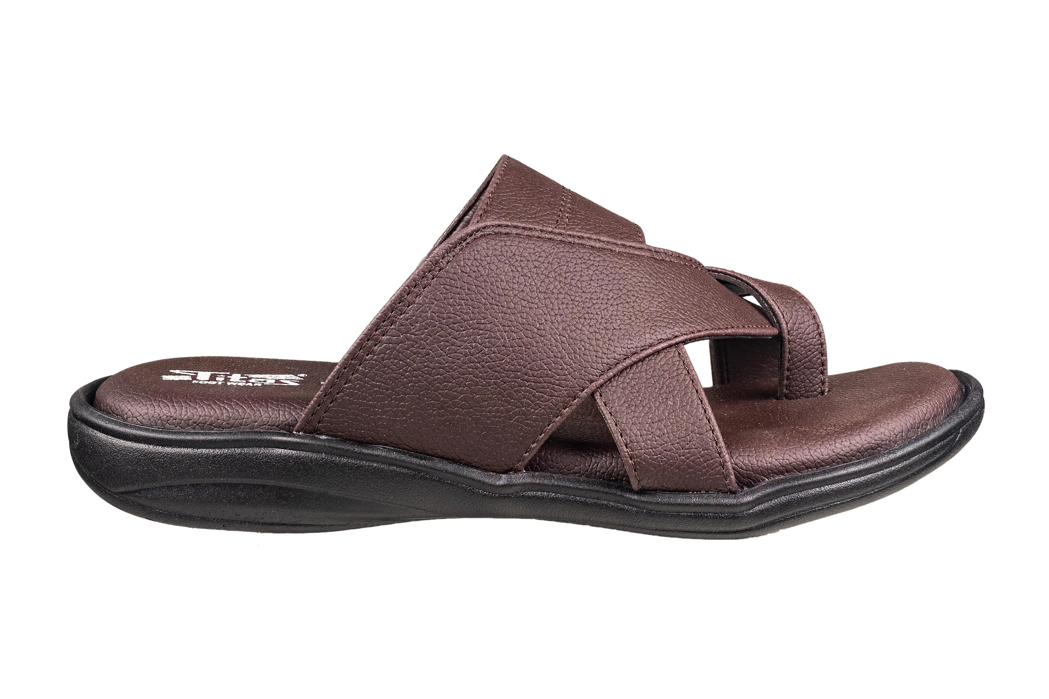 Titas Gents Brown Chappal