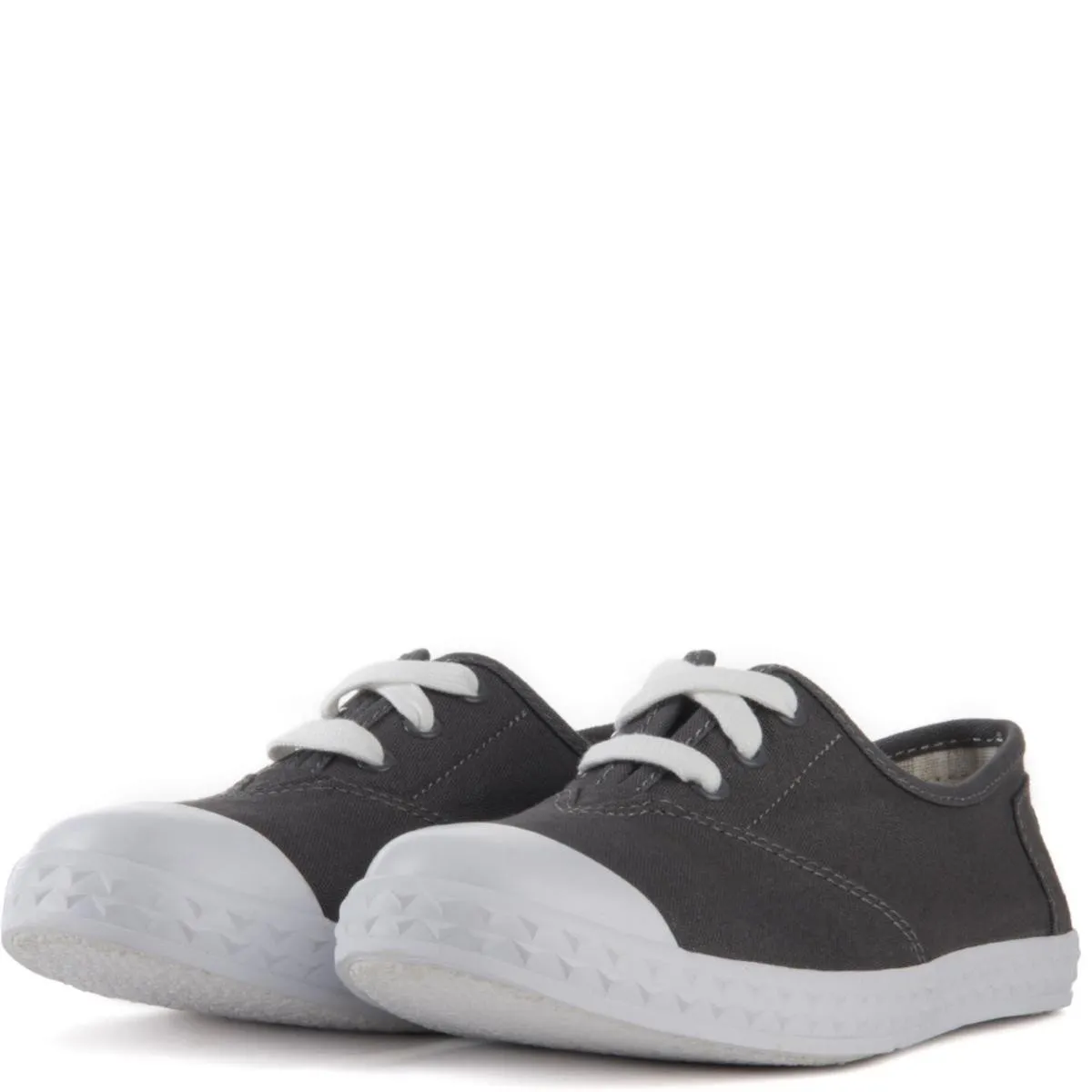 Toms for Kids: Zuma Grey Canvas Sneakers