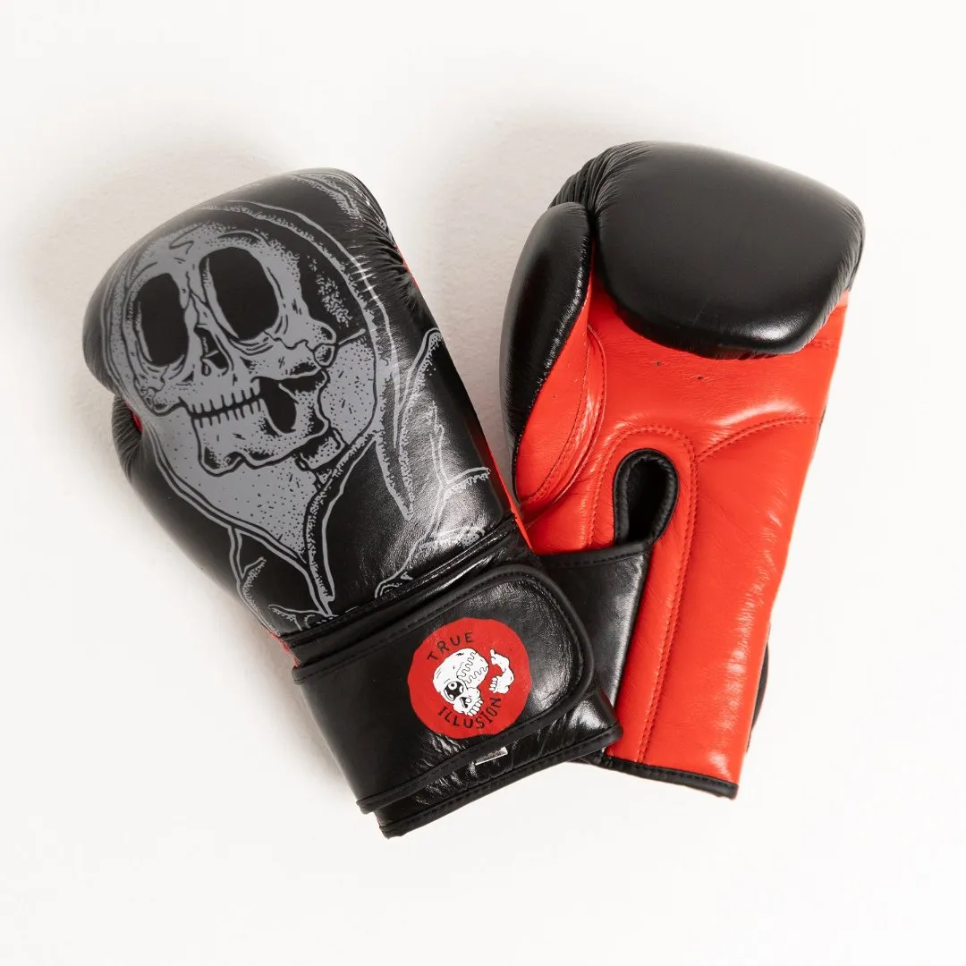 True Illusion Reaper Muay Thai / Boxing Gloves - 16oz - Leather