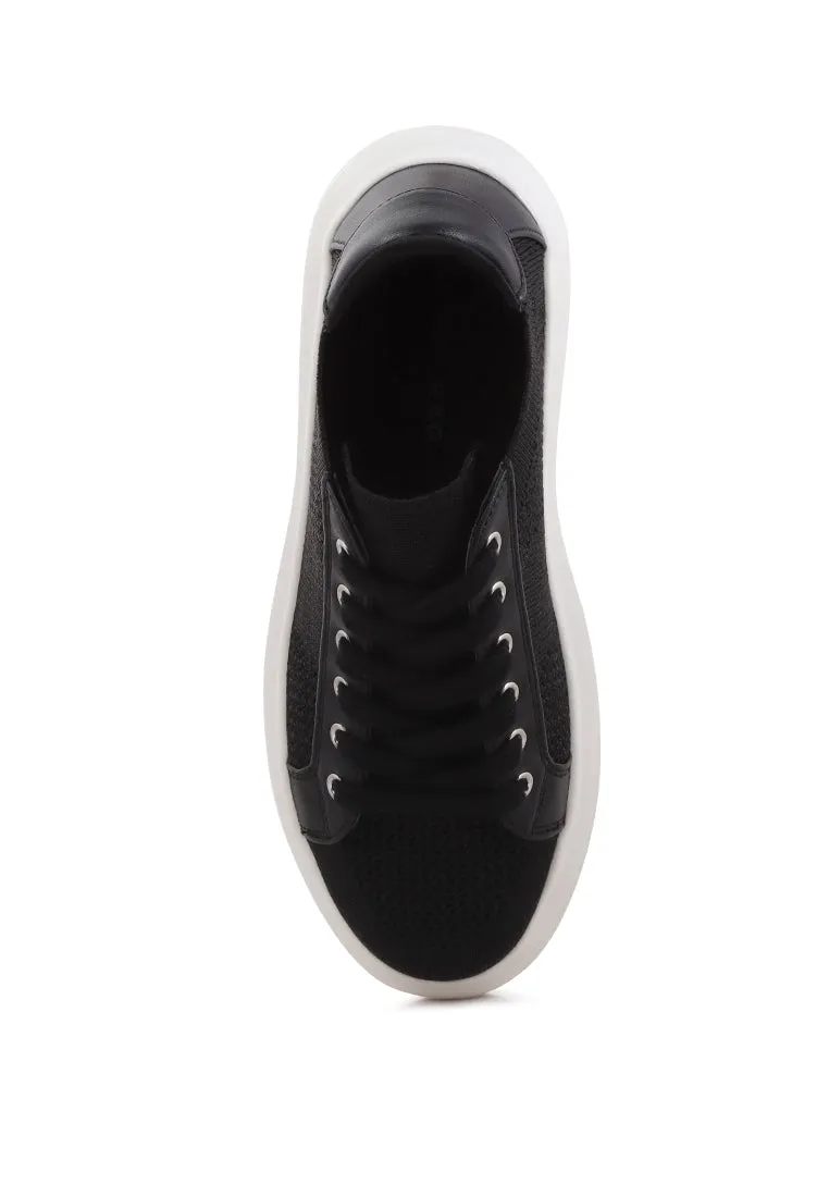 twink chunky sole mesh sneakers