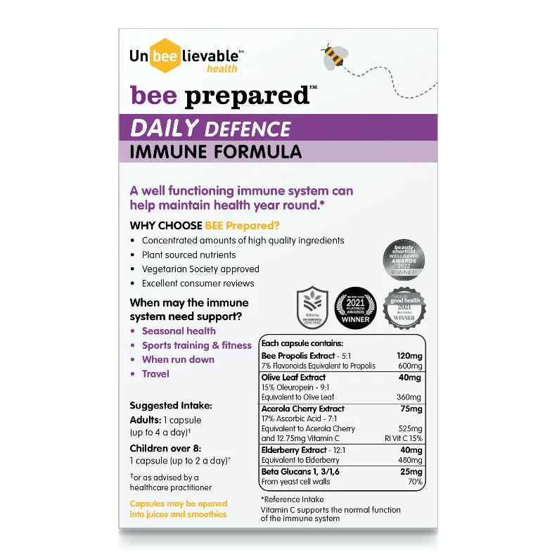 Unbeelievable bee prepared DAILY Defence Immune Formula 30's